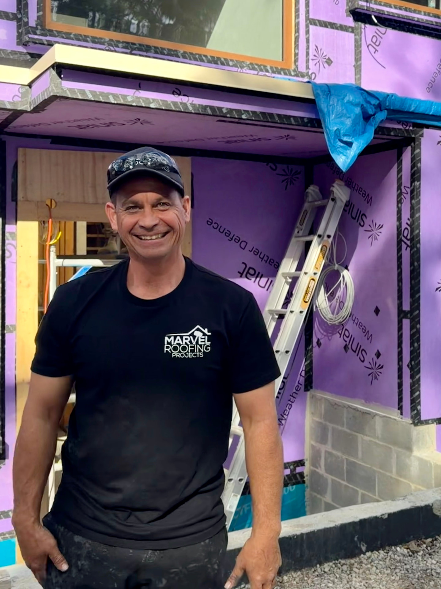 Steve from Marvel Roofing Projects on site in Sydney.